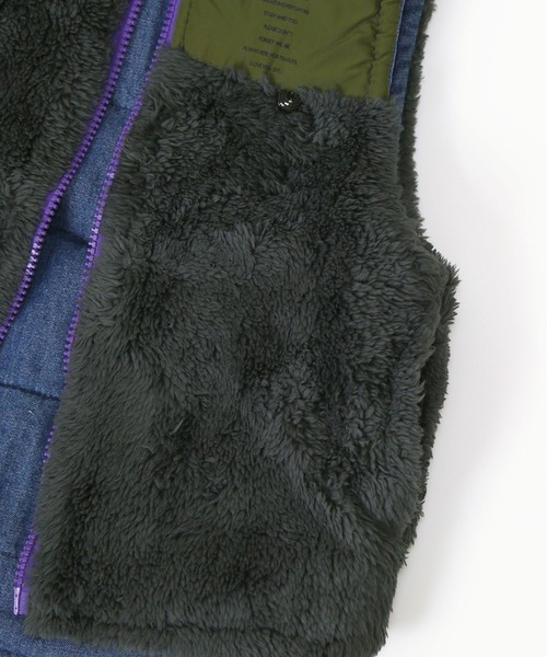 DILASH（ディラッシュ）の「デニムボアリバーシブルベスト（ベスト・キッズ・チャコール/ベージュ/ブラウン・80/90/100/110/120/130/140）」の14枚目の写真