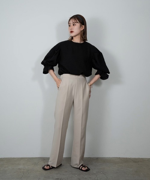 Amiur（エミレ）の「balloon puff sleeve tops（その他トップス・レディース・ホワイト/ブラック・FREE）」の9枚目の写真
