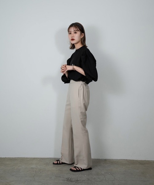 Amiur（エミレ）の「balloon puff sleeve tops（その他トップス・レディース・ホワイト/ブラック・FREE）」の18枚目の写真
