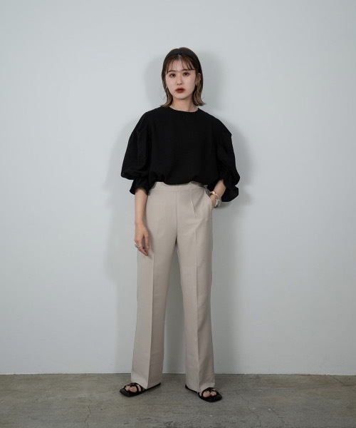 Amiur（エミレ）の「balloon puff sleeve tops（その他トップス・レディース・ホワイト/ブラック・FREE）」の19枚目の写真