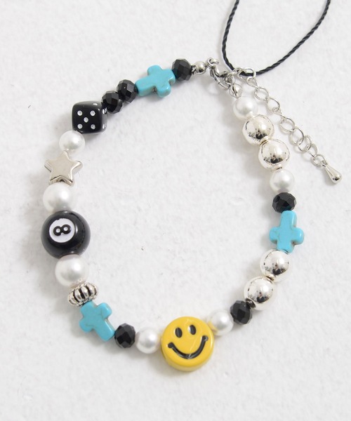 SMILEY FACE(スマイリーフェイス)の「『SMILEY FACE/スマイリーフェイス』スマイリーブレスレット(ブレスレット・メンズ・C/B/A・FREE)」の1枚目の写真