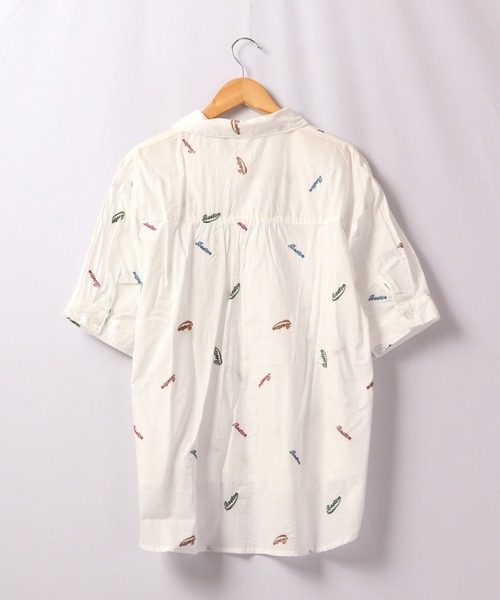 Quelle Chance（ケルシャンス）の「Quelle chance ロゴ刺繍5分袖シャツ（シャツ/ブラウス・レディース・ホワイト/ネイビー/サックスブルー・M/L）」の17枚目の写真