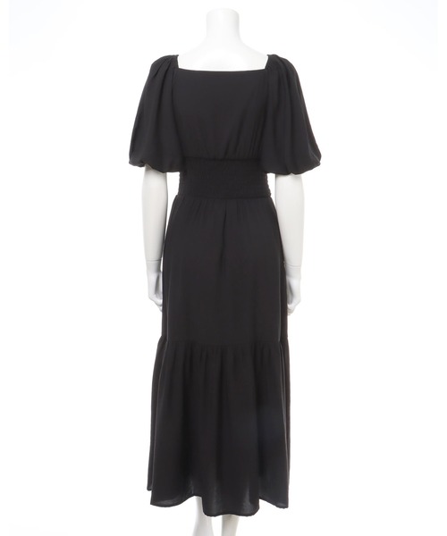 INGNI（イング）の「カシュクールティアードパフスリーブ／ワンピース（ワンピース・レディース・ブラック/グレー/オフホワイト・M）」の17枚目の写真