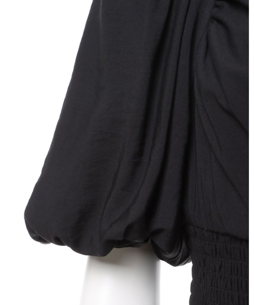 INGNI（イング）の「カシュクールティアードパフスリーブ／ワンピース（ワンピース・レディース・ブラック/グレー/オフホワイト・M）」の19枚目の写真