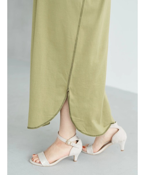 earth music&ecology（アースミュージックアンドエコロジー）の「フーディーカットソーワンピース（ワンピース・レディース・イエロー/ブルー/ホワイト系その他2・FREE）」の15枚目の写真