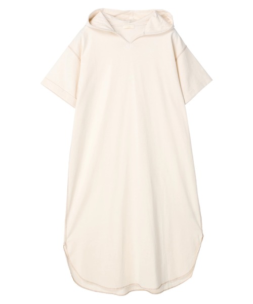 earth music&ecology（アースミュージックアンドエコロジー）の「フーディーカットソーワンピース（ワンピース・レディース・イエロー/ブルー/ホワイト系その他2・FREE）」の13枚目の写真