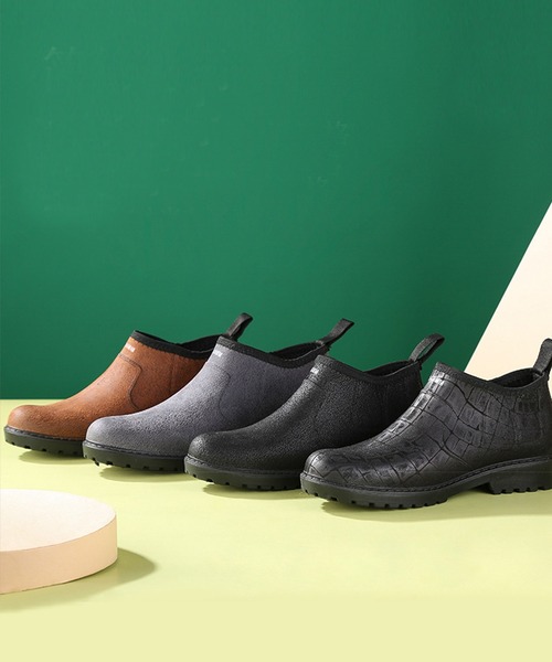 aimoha（アイモハ）の「レインブーツ メンズ ショート（レインシューズ・メンズ・グレー/グリーン/ブラック/ブラウン・24.5cm/26.0cm/25.5cm/26.5cm/25.0cm）」の19枚目の写真