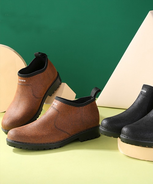 aimoha（アイモハ）の「レインブーツ メンズ ショート（レインシューズ・メンズ・グレー/グリーン/ブラック/ブラウン・24.5cm/26.0cm/25.5cm/26.5cm/25.0cm）」の16枚目の写真