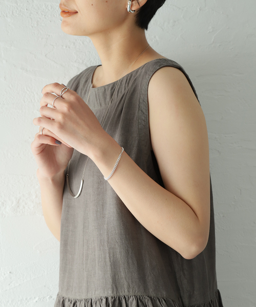 AFTER SHAVE CLUB（アフターシェイヴクラブ）の「【AFTER SHAVE CLUB / アフターシェイブクラブ】 CHAIN BRACELET：ブレスレット（ブレスレット・レディース・シルバー・FREE）」の9枚目の写真