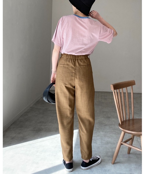 She's Closet(シーズクローゼット)の「メッセージロゴ刺繍配色リンガーマルチボーダー半袖Tシャツ(Tシャツ/カットソー・レディース・ホワイト/ピンク/ブルー・FREE)」の19枚目の写真