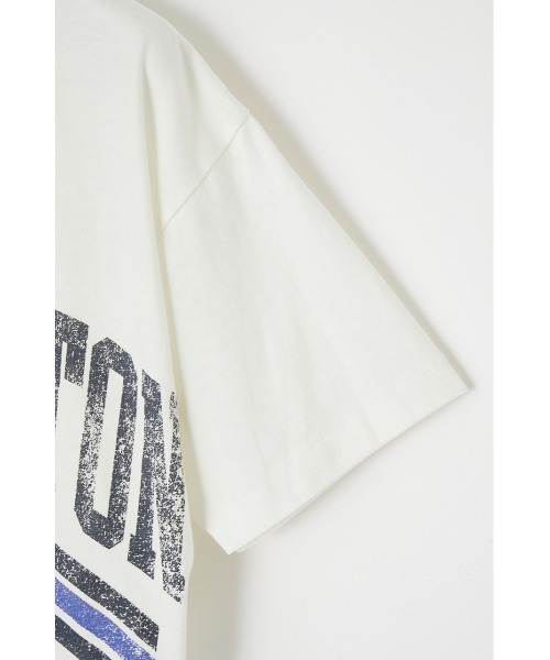 MOUSSY(マウジー)の「SOUTHAMPTON CROP Tシャツ(Tシャツ/カットソー・レディース・ブラック/オフホワイト/ブルー・FREE)」の10枚目の写真