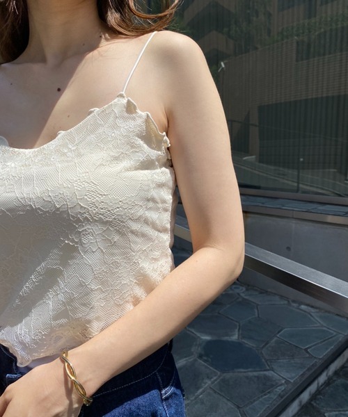 one after another NICE CLAUP（ワンアフターアナザーナイスクラップ）の「アソートカップ付きキャミソール（キャミソール・レディース・パープル/オフホワイト/アイボリー/ミント・FREE）」の19枚目の写真