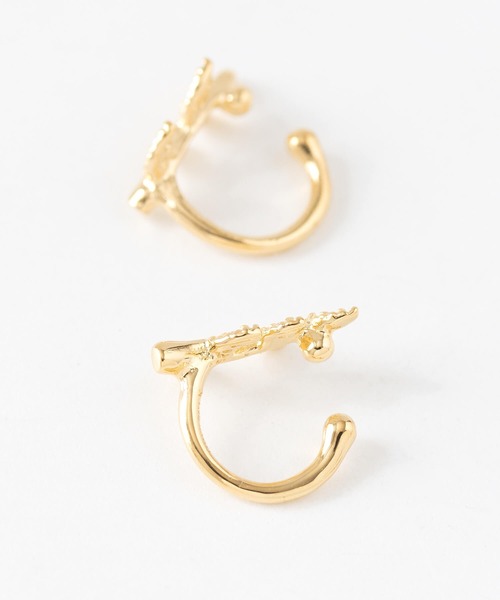 JUICY ROCK（ジューシーロック）の「GP(SV925)/SV925 CZリーフカフイヤリング（イヤリング・レディース・シルバー/ゴールド・ONE SIZE）」の6枚目の写真