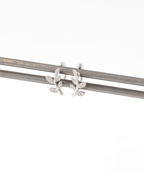 JUICY ROCK（ジューシーロック）の「GP(SV925)/SV925 CZリーフカフイヤリング（イヤリング・レディース・シルバー/ゴールド・ONE SIZE）」の10枚目の写真