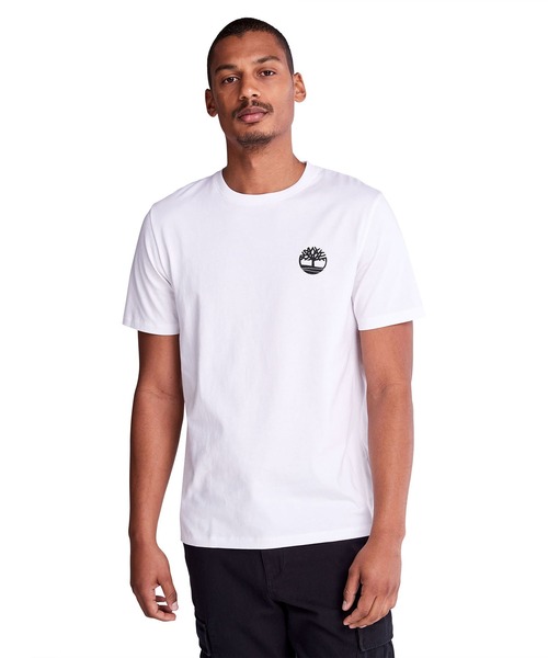 Timberland（ティンバーランド）の「メンズ 半袖 バック グラフィック Tシャツ（Tシャツ/カットソー・メンズ・ホワイト/ブラック/グリーン・SMALL/MEDIUM/LARGE/X-LARGE/XX-LARGE）」の2枚目の写真
