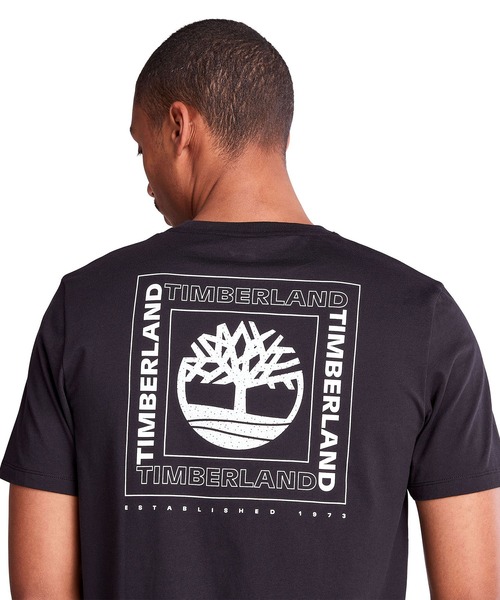 Timberland（ティンバーランド）の「メンズ 半袖 バック グラフィック Tシャツ（Tシャツ/カットソー・メンズ・ホワイト/ブラック/グリーン・SMALL/MEDIUM/LARGE/X-LARGE/XX-LARGE）」の9枚目の写真
