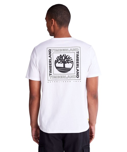 Timberland（ティンバーランド）の「メンズ 半袖 バック グラフィック Tシャツ（Tシャツ/カットソー・メンズ・ホワイト/ブラック/グリーン・SMALL/MEDIUM/LARGE/X-LARGE/XX-LARGE）」の12枚目の写真