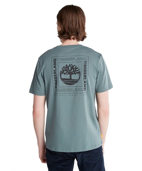 Timberland（ティンバーランド）の「メンズ 半袖 バック グラフィック Tシャツ（Tシャツ/カットソー・メンズ・ホワイト/ブラック/グリーン・SMALL/MEDIUM/LARGE/X-LARGE/XX-LARGE）」の18枚目の写真