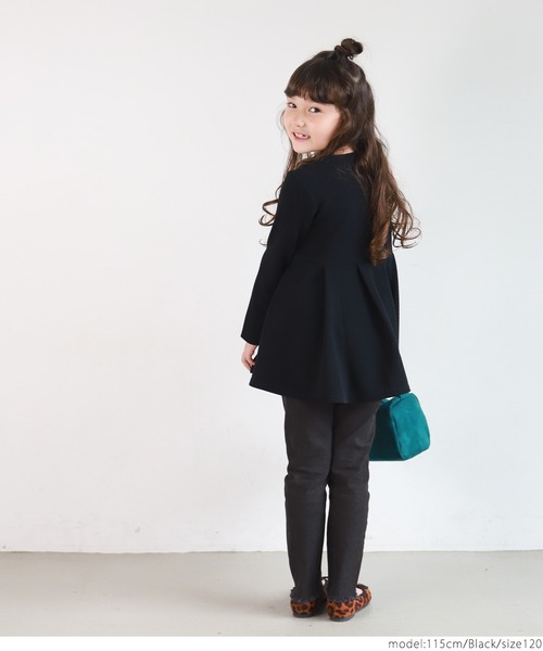 coca（coca）（コカ）の「キッズ 裾フリンジデニムスキニー（デニムパンツ・キッズ・ブラック/ブルー・100/110/120/130/140）」の8枚目の写真