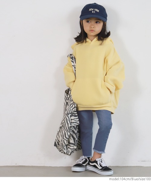 coca（coca）（コカ）の「キッズ 裾フリンジデニムスキニー（デニムパンツ・キッズ・ブラック/ブルー・100/110/120/130/140）」の10枚目の写真