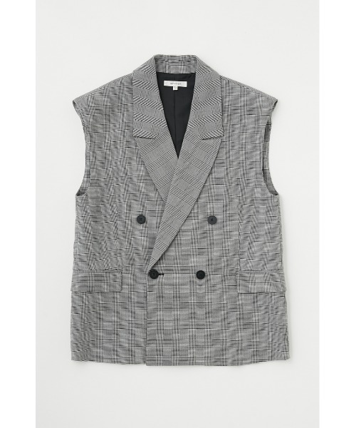 MOUSSY(マウジー)の「GLENCHECK TAILORED ベスト(ベスト・レディース・杢グレー/グレー系その他/ブラウン系その他・FREE)」の1枚目の写真