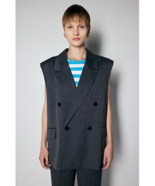 MOUSSY(マウジー)の「GLENCHECK TAILORED ベスト(ベスト・レディース・杢グレー/グレー系その他/ブラウン系その他・FREE)」の4枚目の写真
