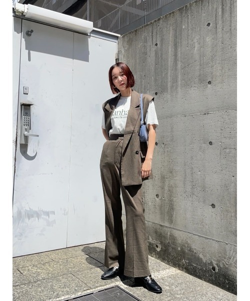 MOUSSY(マウジー)の「GLENCHECK TAILORED ベスト(ベスト・レディース・杢グレー/グレー系その他/ブラウン系その他・FREE)」の18枚目の写真