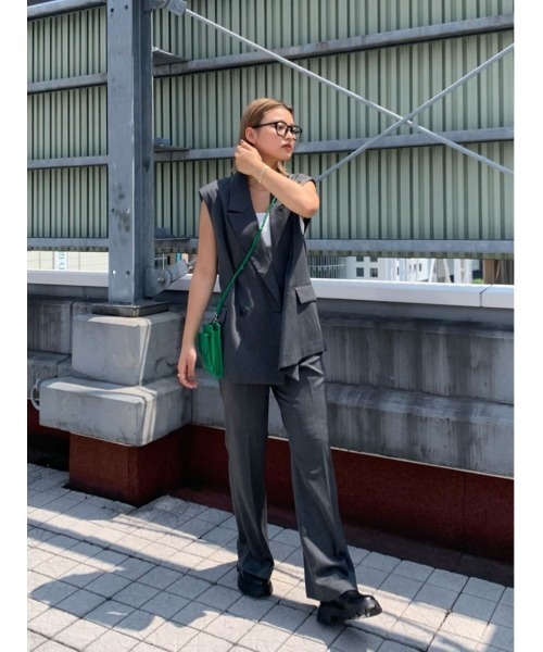 MOUSSY(マウジー)の「GLENCHECK TAILORED ベスト(ベスト・レディース・杢グレー/グレー系その他/ブラウン系その他・FREE)」の19枚目の写真