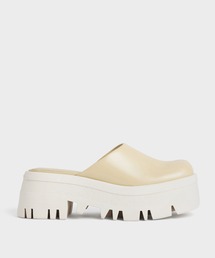 CHARLES & KEITH | Rainier レーニア プラットフォームラウンドトゥミュール(サンダル)