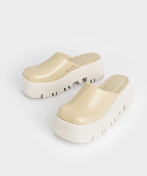 CHARLES & KEITH（チャールズ & キース）の「Rainier レーニア プラットフォームラウンドトゥミュール（サンダル・レディース・ブラック/オレンジ/イエロー・22.5cm/23cm/23.5cm/24.5cm/25cm/25.5cm）」の8枚目の写真