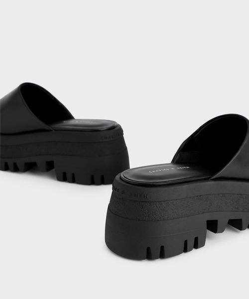 CHARLES & KEITH（チャールズ & キース）の「Rainier レーニア プラットフォームラウンドトゥミュール（サンダル・レディース・ブラック/オレンジ/イエロー・22.5cm/23cm/23.5cm/24.5cm/25cm/25.5cm）」の6枚目の写真