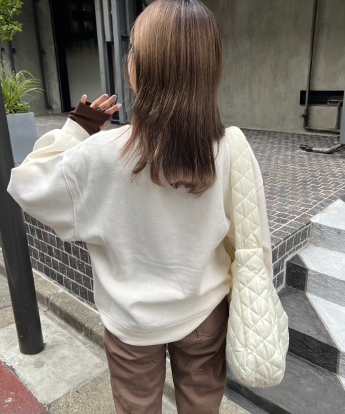 nemne store(ネンネストア)の「【低身長用サイズあり】裏起毛プリントスウェット(スウェット・レディース・オートミール/ホワイト系その他/オフホワイト/ブルー・SMALL/MEDIUM)」の14枚目の写真