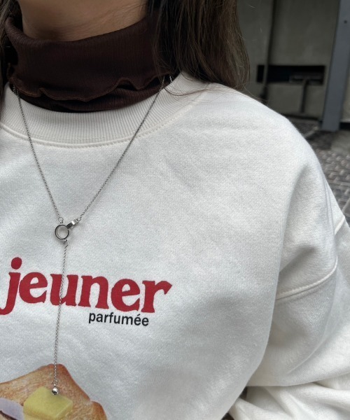 nemne store(ネンネストア)の「【低身長用サイズあり】裏起毛プリントスウェット(スウェット・レディース・オートミール/ホワイト系その他/オフホワイト/ブルー・SMALL/MEDIUM)」の13枚目の写真