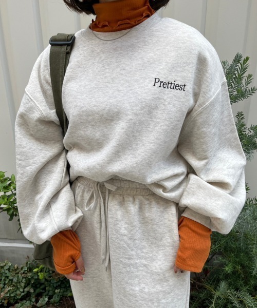 nemne store(ネンネストア)の「【低身長用サイズあり】裏起毛プリントスウェット(スウェット・レディース・オートミール/ホワイト系その他/オフホワイト/ブルー・SMALL/MEDIUM)」の19枚目の写真