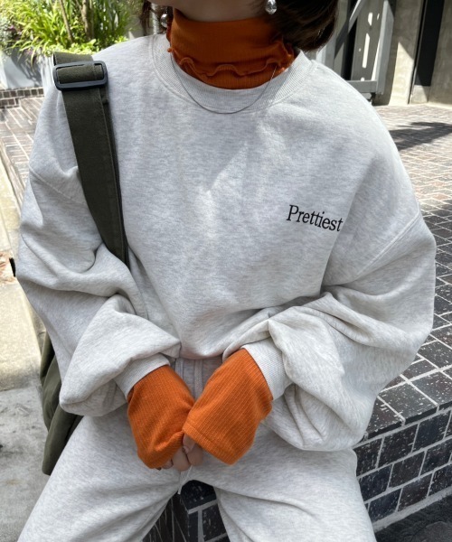 nemne store(ネンネストア)の「【低身長用サイズあり】裏起毛プリントスウェット(スウェット・レディース・オートミール/ホワイト系その他/オフホワイト/ブルー・SMALL/MEDIUM)」の18枚目の写真