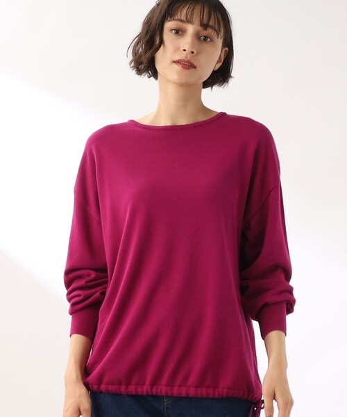 THE SHOP TK (ザ ショップ ティーケー )の「◆サイドリボンチュニックニット(チュニック・レディース・ピンク系/ライトベージュ/ブルー/ホワイト系その他3・13/12)」の4枚目の写真