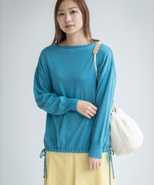 THE SHOP TK (ザ ショップ ティーケー )の「◆サイドリボンチュニックニット(チュニック・レディース・ピンク系/ライトベージュ/ブルー/ホワイト系その他3・13/12)」の1枚目の写真