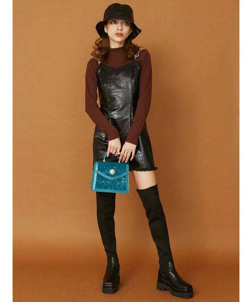 EVRIS（エヴリス）の「アンティークベロアバッグ（ショルダーバッグ・レディース・ブラック/パープル/ブラウン/ブルー・FREE）」の10枚目の写真