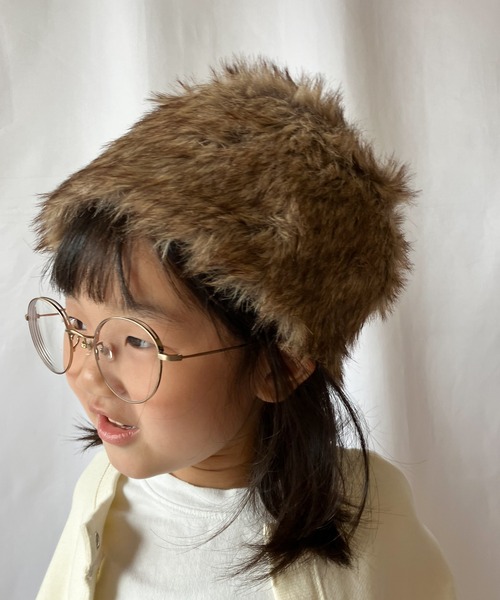 CIAOPANIC TYPY(チャオパニックティピー)の「【KIDS】ロシア帽(ハンチング/ベレー帽・キッズ・ブラック/ブラウン・ONE SIZE)」の11枚目の写真