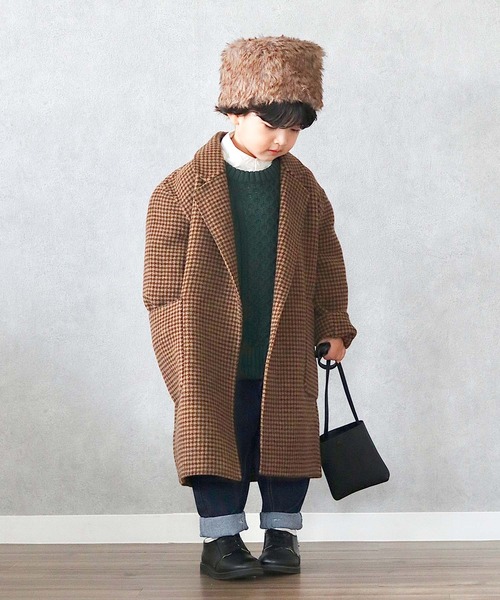 CIAOPANIC TYPY(チャオパニックティピー)の「【KIDS】ロシア帽(ハンチング/ベレー帽・キッズ・ブラック/ブラウン・ONE SIZE)」の14枚目の写真