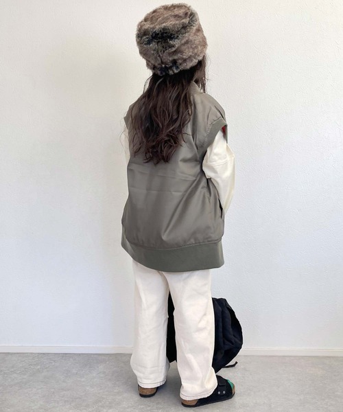 CIAOPANIC TYPY(チャオパニックティピー)の「【KIDS】ロシア帽(ハンチング/ベレー帽・キッズ・ブラック/ブラウン・ONE SIZE)」の21枚目の写真