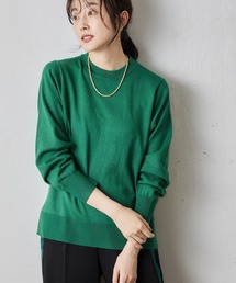 ジャスミンオイル加工 クルーネックプルオーバー