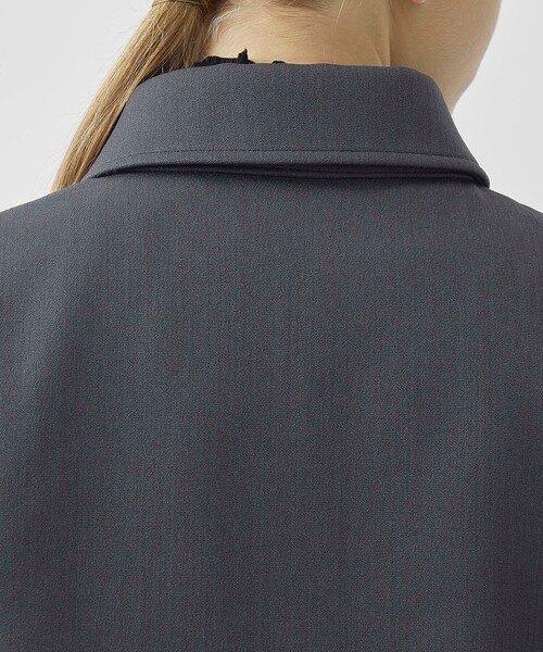 CITY TOKYO（シティトウキョウ）の「キルトドッキングウーレットコート（ステンカラーコート・レディース・ダークグレー/キャメル・1/2）」の3枚目の写真