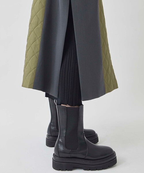CITY TOKYO（シティトウキョウ）の「キルトドッキングウーレットコート（ステンカラーコート・レディース・ダークグレー/キャメル・1/2）」の5枚目の写真