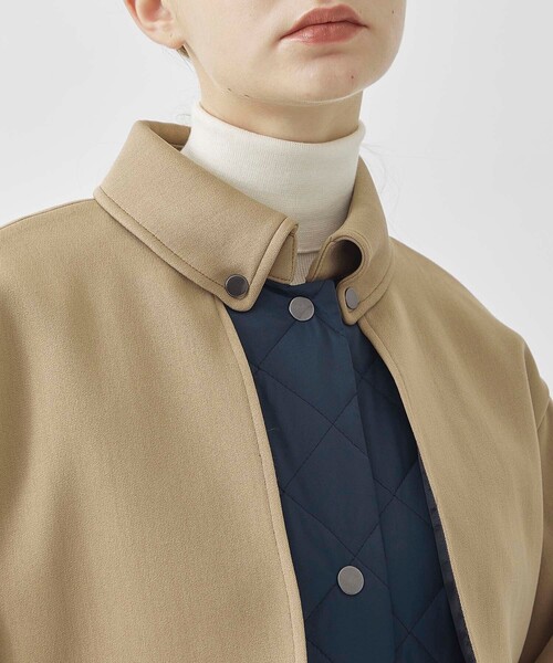CITY TOKYO（シティトウキョウ）の「キルトドッキングウーレットコート（ステンカラーコート・レディース・ダークグレー/キャメル・1/2）」の14枚目の写真
