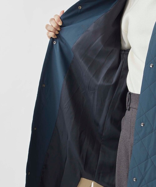 CITY TOKYO（シティトウキョウ）の「キルトドッキングウーレットコート（ステンカラーコート・レディース・ダークグレー/キャメル・1/2）」の20枚目の写真