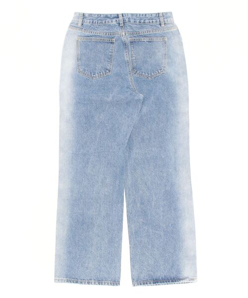 Chikashitsu +(チカシツプラス)の「【Chikashitsu +/チカシツプラス】screw stitch slit denim pants / デニム デニムパンツ 黒 デニム 黒 デニム 青(デニムパンツ・メンズ・ライトブルー/ブラック・L/M)」の8枚目の写真