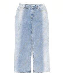 Chikashitsu +/チカシツプラス】screw stitch slit denim pants 