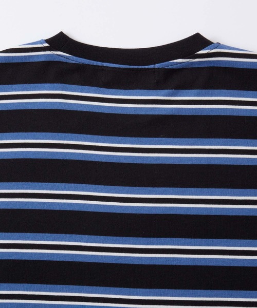 Kappa(カッパ)の「Kappa / カッパ 別注 ロゴ刺繍 ビッグシルエット マルチボーダー長袖Tシャツ(Tシャツ/カットソー・メンズ・ホワイト/ブラック/ネイビー/グリーン/ブラウン・M/L)」の12枚目の写真