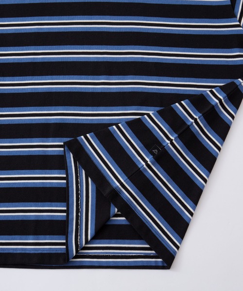 Kappa(カッパ)の「Kappa / カッパ 別注 ロゴ刺繍 ビッグシルエット マルチボーダー長袖Tシャツ(Tシャツ/カットソー・メンズ・ホワイト/ブラック/ネイビー/グリーン/ブラウン・M/L)」の15枚目の写真